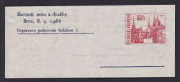 60 H. Pignogram Ganzsache 1966 Brno - Ungebraucht - Briefe U. Dokumente