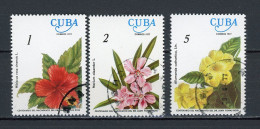 CUBA -  FLORE  N°Yt 2006+2007+2008 Obl. - Gebraucht