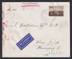 1941 - 12 St. Auf Flugpostbrief Ab Sofia Nach Wien - Zensur - Lettres & Documents