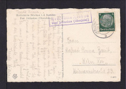 1941 - Poststellen-o "Heilstätte Jablunkau" Auf Karte Nach Wien - Kuurwezen