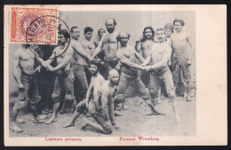 Irán. *Lutteurs Persans - Persian Wrestlers* Circulada 1911. - Iran