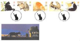 1995 Cats Unaddressed FDC Tt - 1991-2000 Em. Décimales