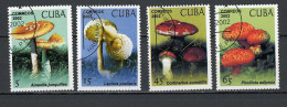 CUBA -  CHAMPIGNON  N°Yt 4004/4007 Obl. - Usati