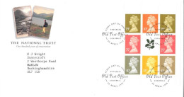 1995 NATIONAL TRUST Prestige Booklet DX17 Pane Unaddressed FDC Tt - 1991-2000 Decimal Issues