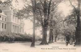 SUISSE - Lausanne - Vue Sur La Place De Montbenon Et Palais Fédéral De Justice - Carte Postale Ancienne - Lausanne