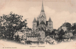 SUISSE - Lausanne - Vue Générale De L'extérieur Sur La Cathédrale - Carte Postale Ancienne - Lausanne