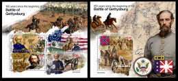 Sierra Leone 2023 160 Years Since The Beginning Of The Battle Of Gettysburg. (545) OFFICIAL ISSUE - Us Independence