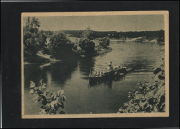 Post Card Lithuania VNO Pc 161 VILNIUS Neris River Near City 1948 Ship - Lituanie