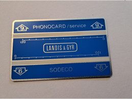 NETHERLANDS  /   (Mint,New) Rare - SERVICE CARD /SMALL NOTCH/   LANDYS & GYR/ NO 9 / SERIE ; 002D /    MINT   ** 16302** - Privé