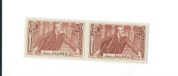 318 2 Nuances Se Tenant Paire Horizontale Rare. - Unused Stamps