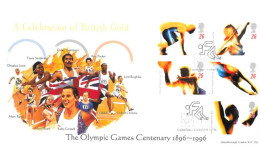 1996 Olympics (2) Unaddressed FDC Tt - 1991-2000 Dezimalausgaben