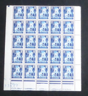 ALGERIE - 1954 - N°YT. 314 - Bardo 15f Bleu - Bloc De 25 Bord De Feuille - Neuf Luxe ** / MNH - Neufs