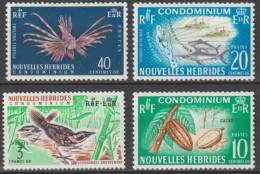 HEBRIDES LEGENDE FRANCAISE - 1965 - SERIE COMPLETE YVERT N°215/218 ** MNH - COTE = 37 EUR. - Unused Stamps