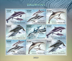 Togo 2023 Dolphins. (249f03) OFFICIAL ISSUE - Dolfijnen