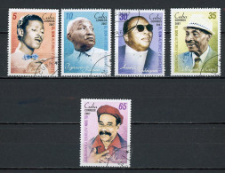 CUBA -  MUSIQUE  N°Yt 4452/4456 Obl. - Used Stamps