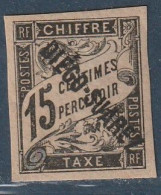 DIEGO SUAREZ - Timbres-Taxe N°9 * (1892) 15c Noir - - Unused Stamps