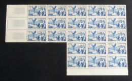 ALGERIE - 1955 - N°YT. 325 - Ballon-poste - Bloc De 21 Bord De Feuille - Neuf Luxe ** / MNH - Neufs