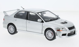 Mitsubishi Lancer Evolution VII - 2001 - Silver - WhiteBox (1:24) - Otros & Sin Clasificación