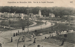 BELGIQUE - Exposition De Bruxelles 1910 - Vue De La Façade Principale - Animé - Carte Postale Ancienne - Expositions Universelles