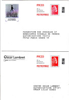 Lot De 11 PAP Neufs Marianne D'YZ Lettre 20gr PRIO POSTREPONSE Et EOC POSTREPONSE - PAP: Antwort/Ciappa-Kavena