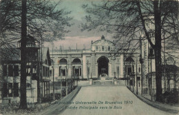 BELGIQUE - Expositions De Bruxelles 1910 - Entrée Principale Vers Le Bois  - Carte Postale Ancienne - Monumenten, Gebouwen