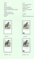 Belgium 1996 BUZIN Birds - Etourneau Sansonnet/speeuw 5 Bfrs  Plaatnummers 1 - 2 Postfris  Plain Stamps +  Preos (scans) - 2011-..