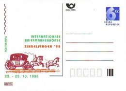 CDV A 39 Czech Republic Sindelfingen Stamp Exhibition 1998 Coach - Cartes Postales