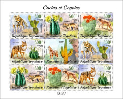 Togo 2023 Cactus And Coyotes. (249f22) OFFICIAL ISSUE - Cactussen