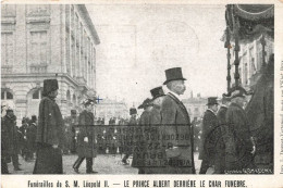 BELGIQUE - Bruxelles - Funérailles De SM Léopold II - Le Prince Albert Derrière Le Char Funèbre - Carte Postale Ancienne - Celebridades