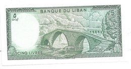 *lebanon 5 Livres 1986  62d  Unc - Lebanon