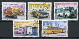 CUBA -  TRANSPORT  N°Yt 4508/4512 Obl. - Used Stamps