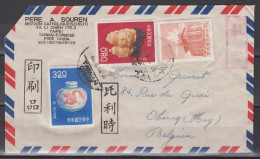 TAIWAN 1962 - Cover With 3 Stamps - Briefe U. Dokumente
