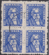 1959 Brasilien ° Mi:BR 872xII, Sn:BR 801, Yt:BR 679,José Bonifácio Andrada E Silva, Portraits - Famous People In Brazil - Used Stamps