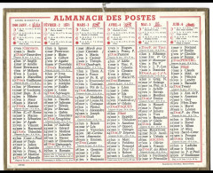 Almanach  Calendrier  P.T.T  -  La Poste -  1960 - - Big : 1941-60