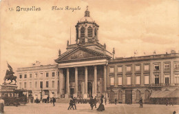 BELGIQUE - Bruxelles - Place Royale - Animé - Carte Postale Ancienne - Squares
