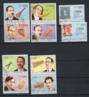 CUBA -  HISTOIRE LATINE (MUSIQUE)  N°Yt 3155/3164 Obl. - Used Stamps