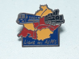 Pin's Train, La Ligne Des Alpes - Transports