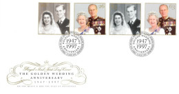 1997 Golden Wedding Hastings PM Unaddressed FDC Tt - 1991-2000 Dezimalausgaben