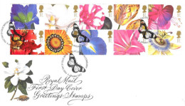 1997 Greetings Stamps Flowers Unaddressed FDC Tt - 1991-2000 Em. Décimales