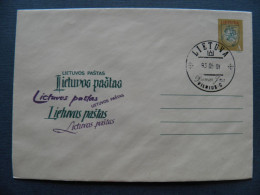 FDC Cover LITHUANIA 1994 Vilnius Coat Of Arms A Postal Stamped Stationery - Lituanie