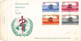 G018 Congo 1966 Inauguration Of WHO Headquarters, Geneva - Issues Of 1964 Overpr - Usados