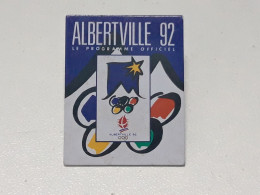 Pin's Le Programme Officiel, Albertville 92 - Olympic Games