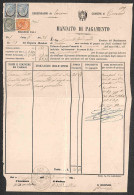 Regno - Vittorio Emanuele II - Coppia Del 20 Cent Su 15 (25) + Complementari (L16 + L17) Su Mandato Di Pagamento Da Canz - Otros & Sin Clasificación