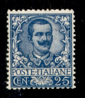Regno - Vittorio Emanuele III - 1901 - 25 Cent Floreale (73) - Gomma Integra - Molto Bello - Autres & Non Classés
