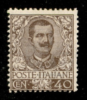 Regno - Vittorio Emanuele III - 1901 - 40 Cent Floreale (74) - Gomma Integra - Diena - Altri & Non Classificati
