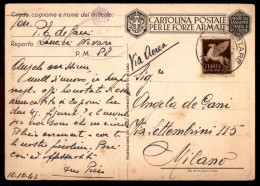 Regno - Vittorio Emanuele III - Vincere (Boccasile) - Cartolina Postale In Franchigia (F64B/5) Con Complementare (per Vi - Other & Unclassified