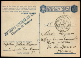 Regno - Posta Militare - Posta Militare N.126 - Cartolina Postale In Franchigia (46/23) Per Roma Del 31.3.43 - Altri & Non Classificati