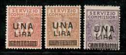 Regno - Servizi - 1925 - Soprastampati (4/6) - Serie Completa - Gomma Integra - Altri & Non Classificati