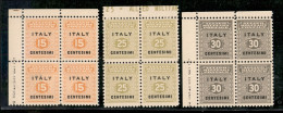 Occupazioni Straniere Di Territori Italiani - Occupazione Anglo-Americana - Napoli - 1943 - Italy (1/9) - Serie Completa - Sonstige & Ohne Zuordnung