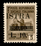 Occupazioni II Guerra Mondiale - Occupazione Jugoslava - Istria - 1945 - 10 Lire (39bbc) - Istra A Sinistra - Nuovo Con  - Otros & Sin Clasificación